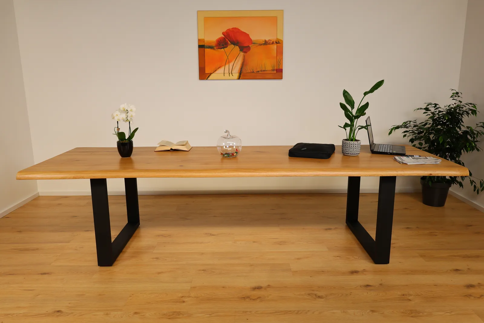 The Horizon XL Live-Edge European Oak Dining Table – product view 9